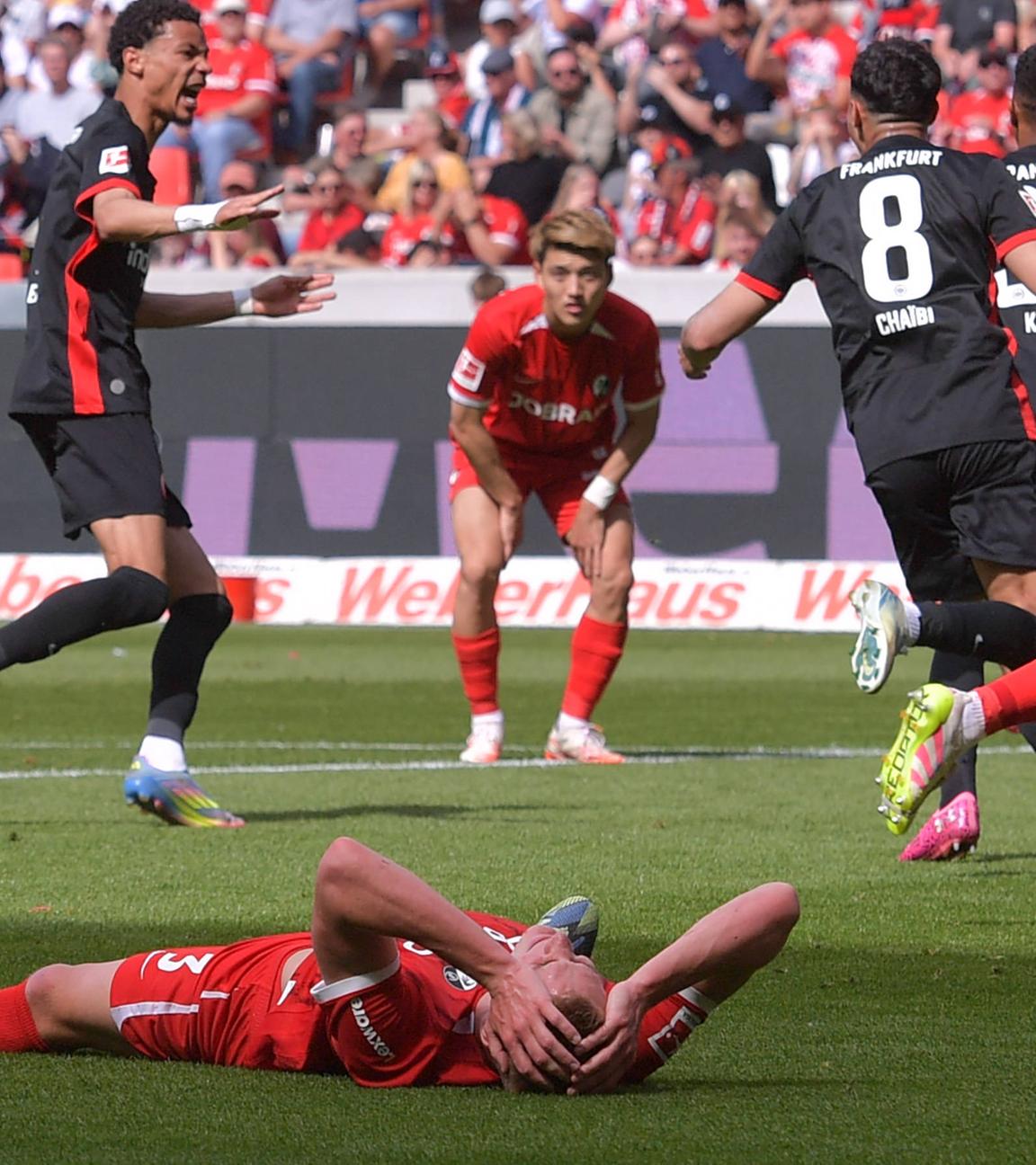 Torjubel Eintracht Frankfurt.